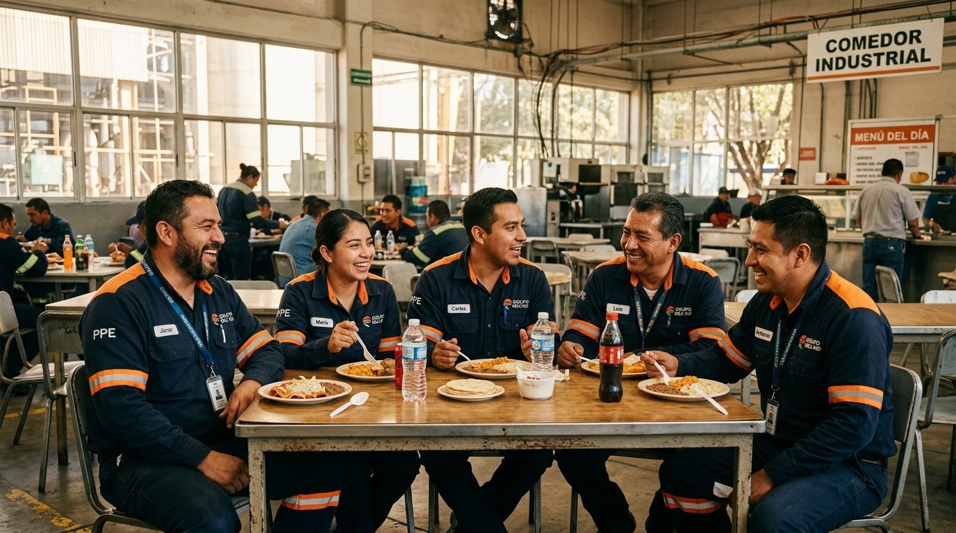 Comedor industrial en planta